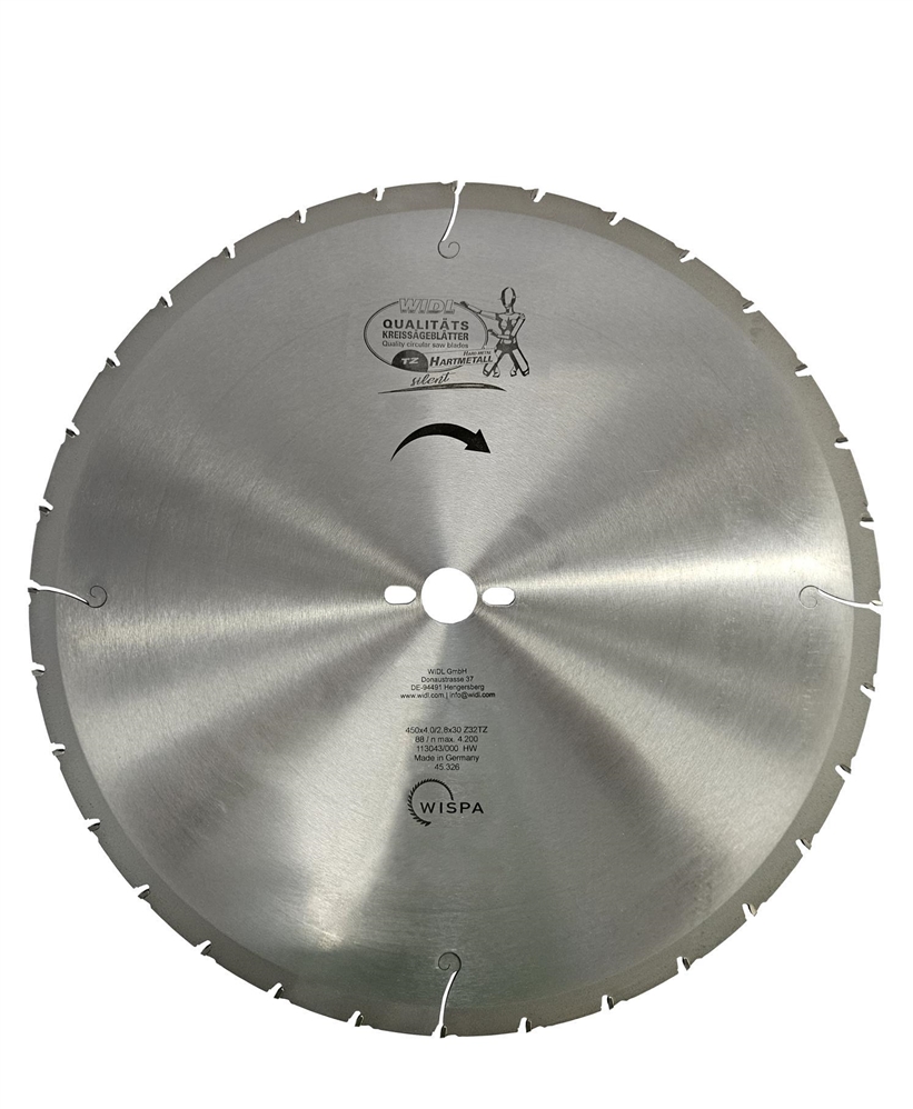 Hartmetallbestückte Baukreissägeblätter Silent